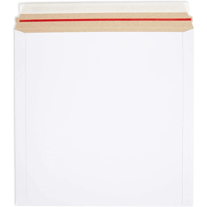 Juvale White Rigid Mailing Envelopes, Stay Flat Mailers (12.5 x 12.5 Inches, 100 Pack) - Image 4
